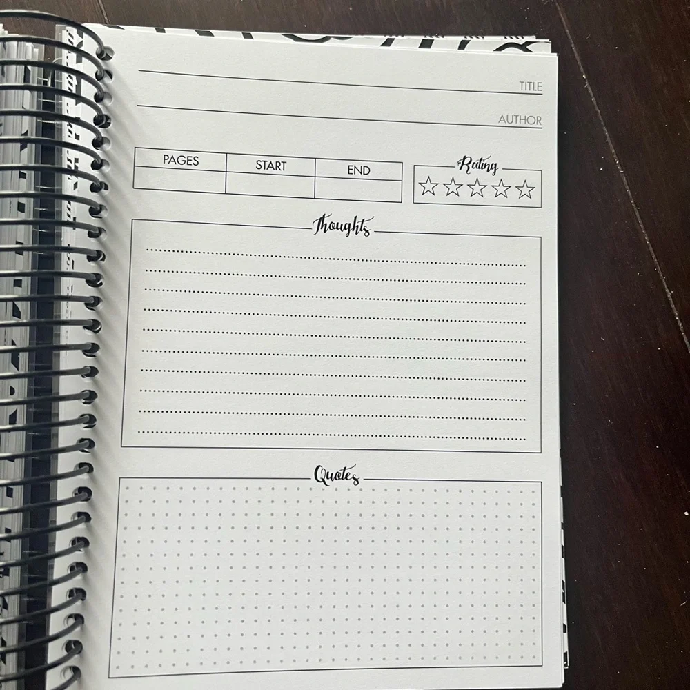 Lights Planner Action Coil B6 Planner Daily New Weekly Cleaning Notebook TN